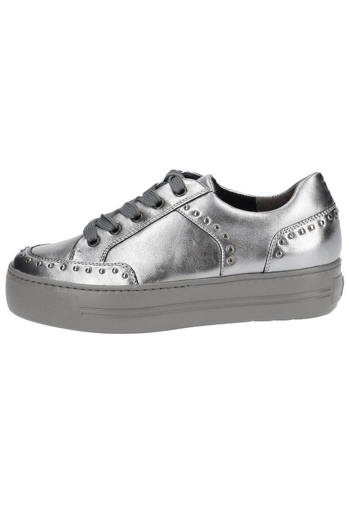 Sneaker Paul Green Sneaker Leder Metallic Silver