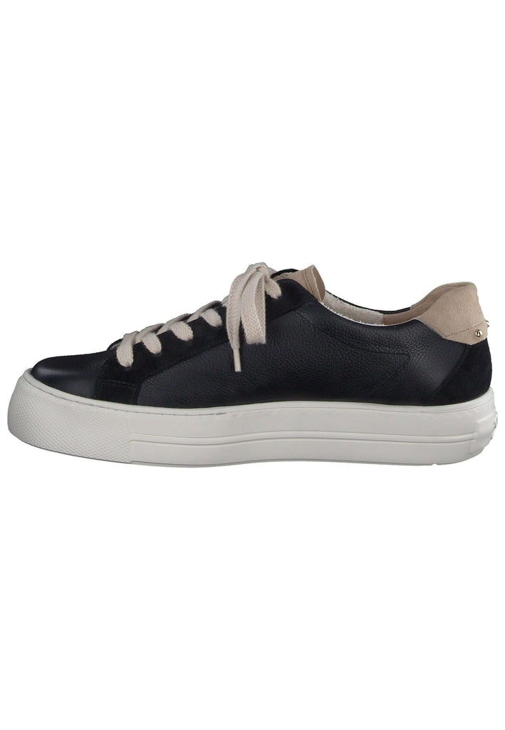 Sneaker Paul Green Sneaker Leder/Textil Schwarz/Gold