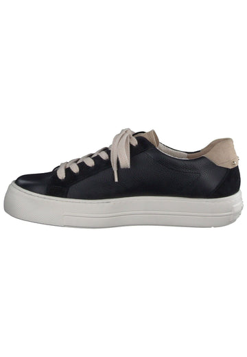 Sneaker Paul Green Sneaker Leder/Textil Schwarz/Gold