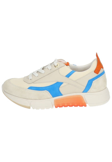 Sneaker Paul Green Sneaker Veloursleder/Textil Beige/Blau