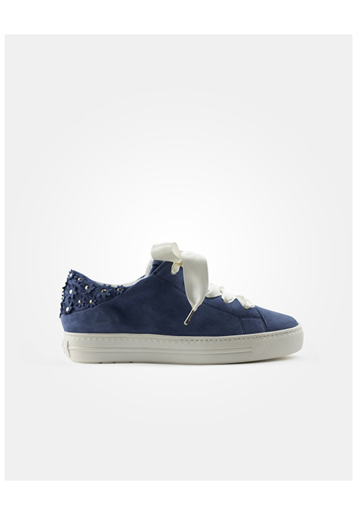 Paul Green Sneaker Veloursleder Dunkelblau