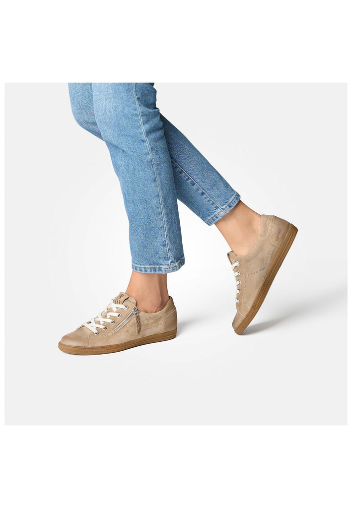 Paul Green Sneaker Veloursleder Hellbraun