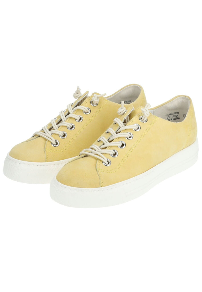 Paul Green Sneaker Veloursleder Hellgelb