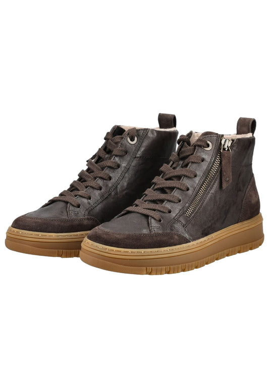 Paul Green Sneaker Veloursleder Mocca