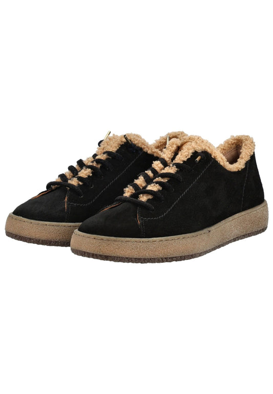 Paul Green Sneaker Veloursleder Schwarz Warmfutter