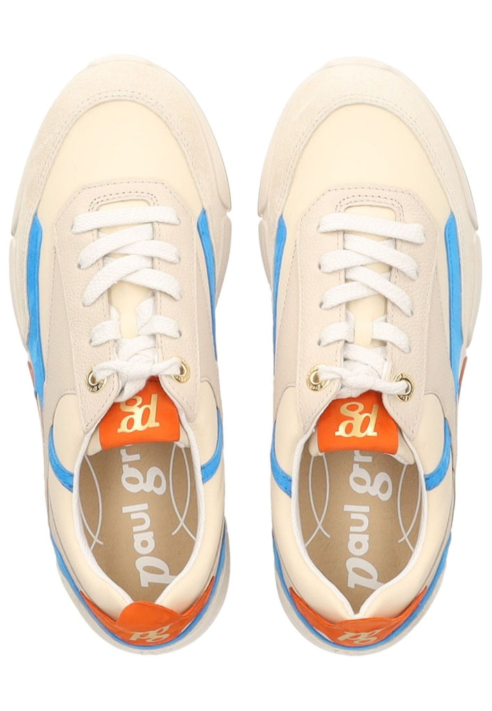 Paul Green Sneaker Veloursleder/Textil Beige/Blau