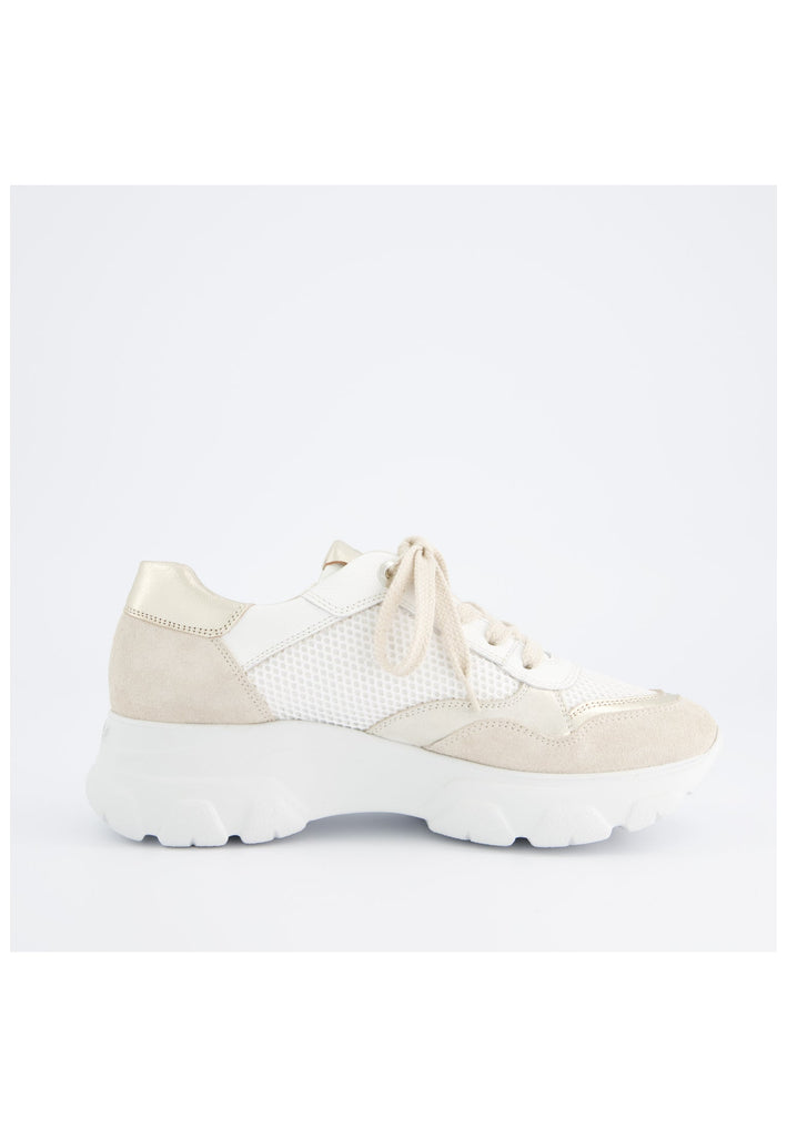 Paul Green Sneaker Veloursleder/Textil Weiß Kombi