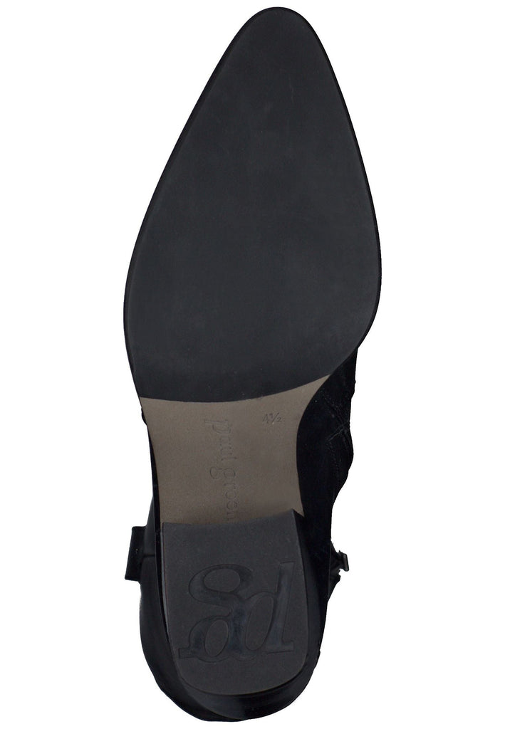 Paul Green Stiefel Glattleder Schwarz