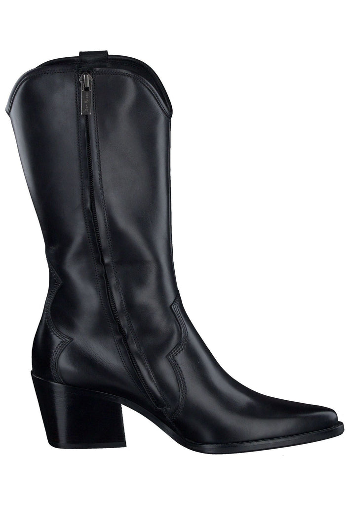 Paul Green Stiefel Glattleder Schwarz