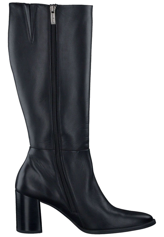 Paul Green Stiefel Glattleder Schwarz
