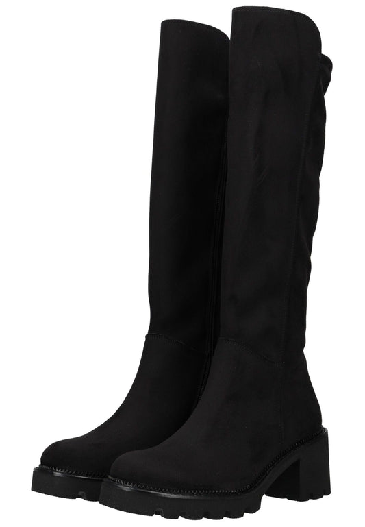 Paul Green Stiefel Leder Schwarz