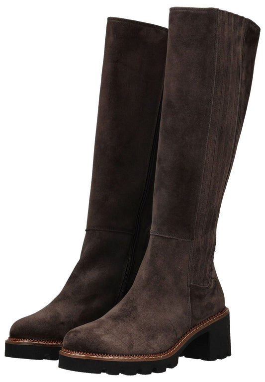 Paul Green Stiefel Veloursleder Mocca
