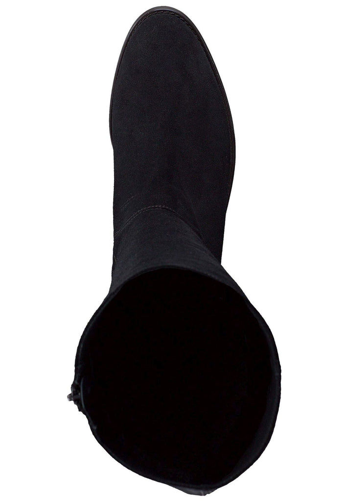 Paul Green Stiefel Veloursleder Schwarz