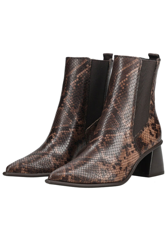 Paul Green Stiefelette Glattleder Braun