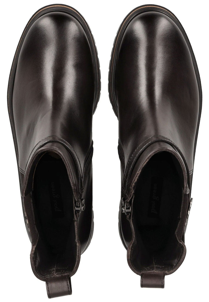 Paul Green Stiefelette Glattleder Dunkelbraun