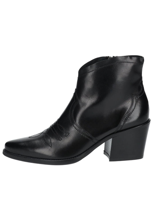 Paul Green Stiefelette Glattleder Schwarz