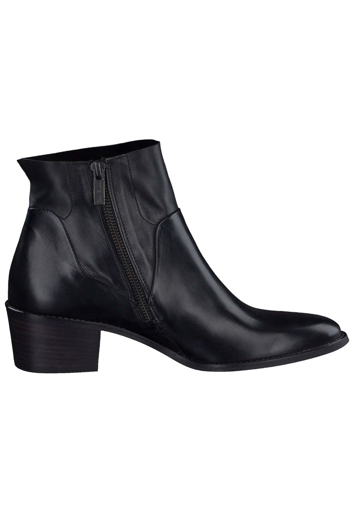 Paul Green Stiefelette Glattleder Schwarz