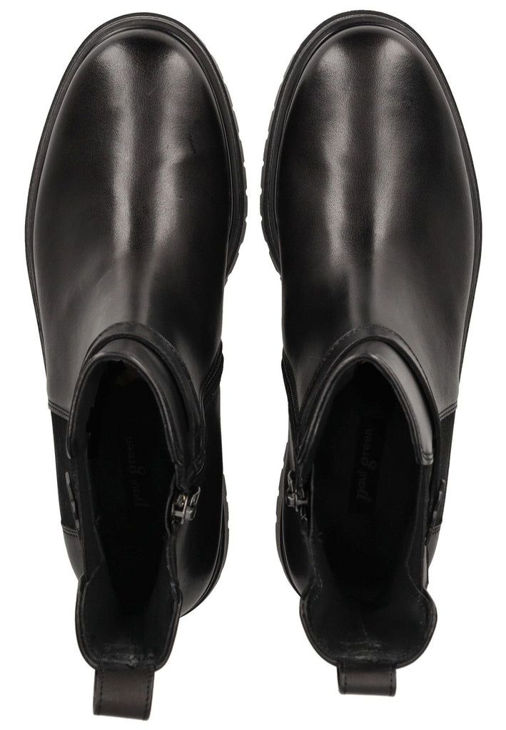 Paul Green Stiefelette Glattleder Schwarz