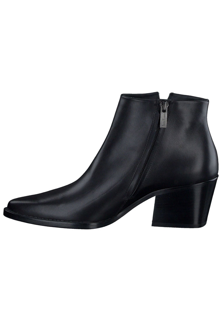 Paul Green Stiefelette Glattleder Schwarz