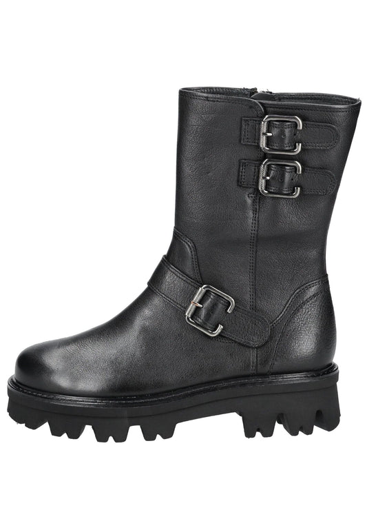 Paul Green Stiefelette Glattleder Schwarz