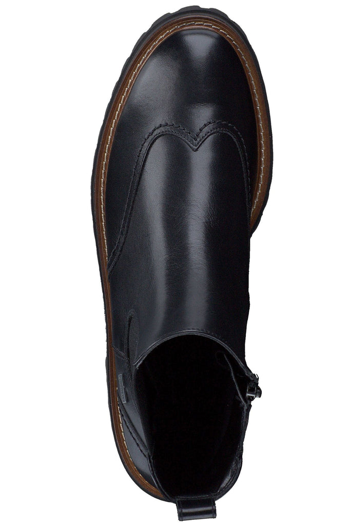 Paul Green Stiefelette Glattleder Schwarz