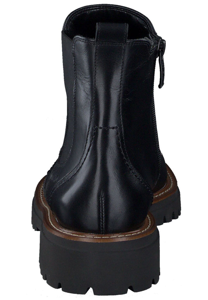 Paul Green Stiefelette Glattleder Schwarz