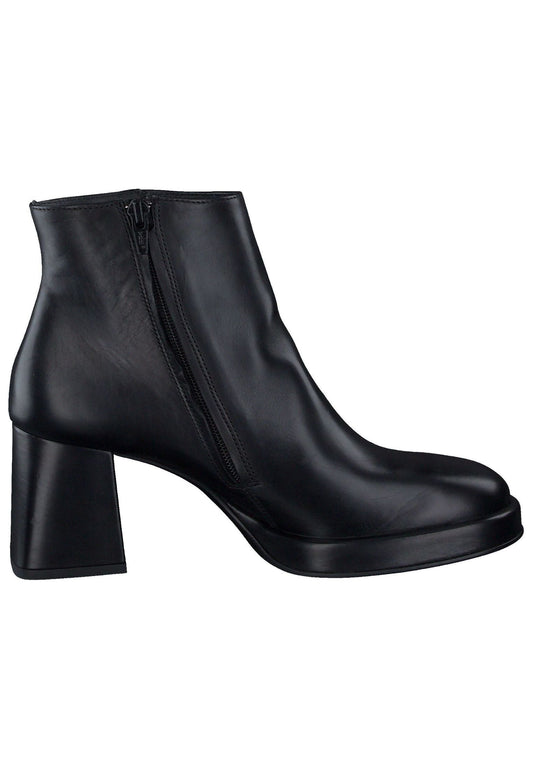 Paul Green Stiefelette Glattleder Schwarz