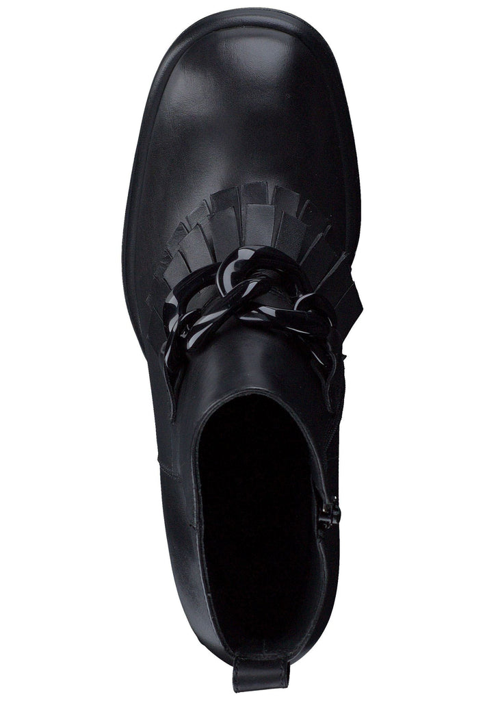 Paul Green Stiefelette Glattleder Schwarz