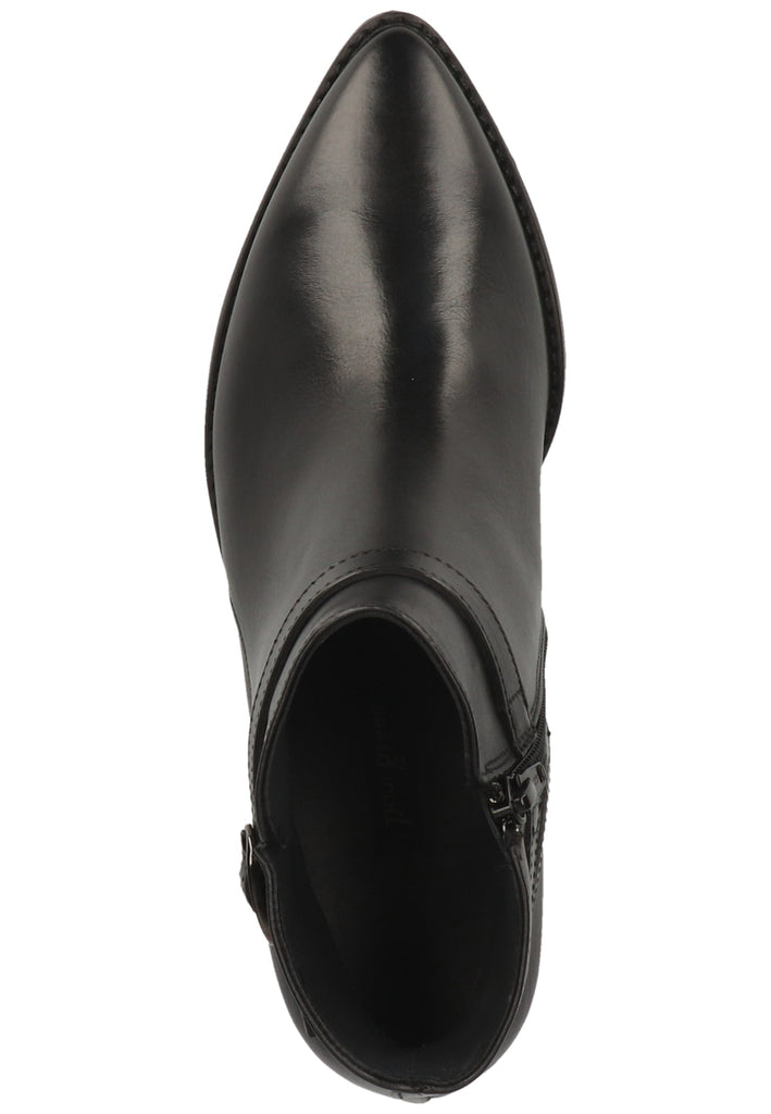 Paul Green Stiefelette Glattleder Schwarz