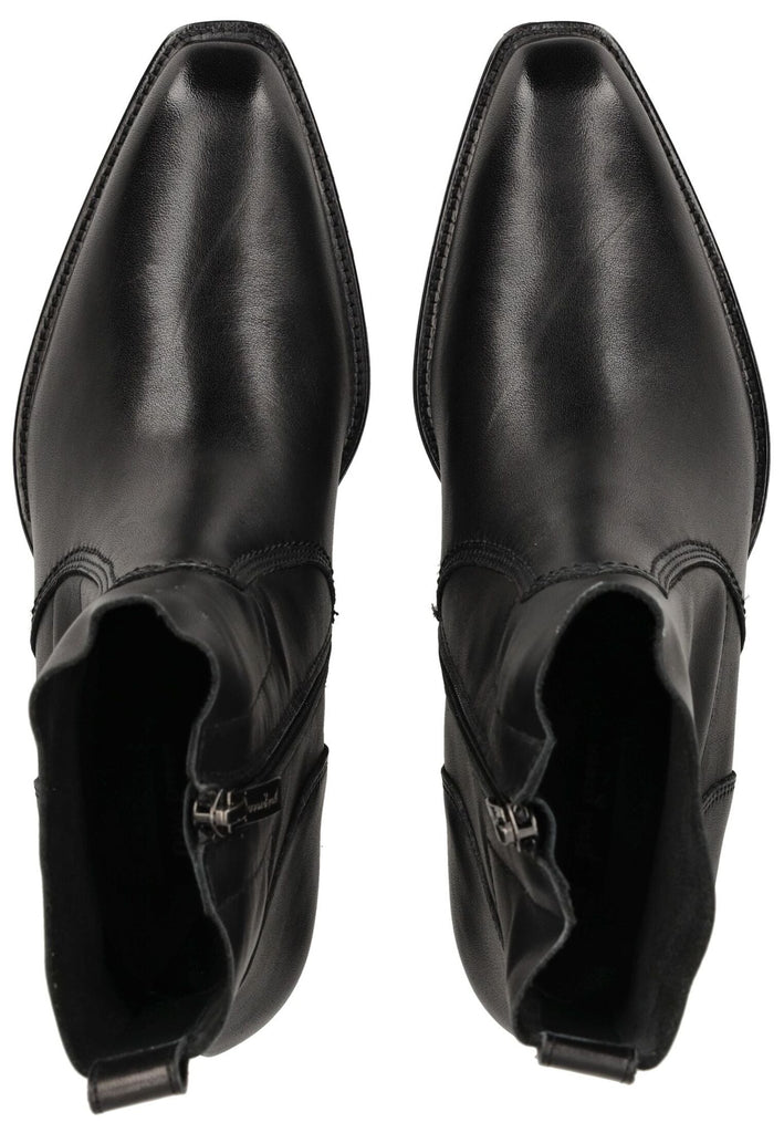 Paul Green Stiefelette Glattleder Schwarz