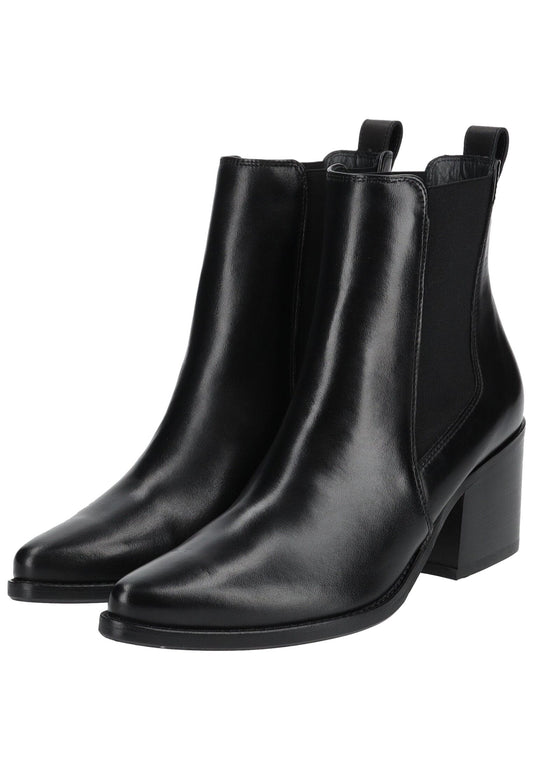 Paul Green Stiefelette Glattleder Schwarz