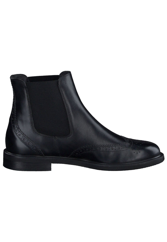 Paul Green Stiefelette Glattleder Schwarz