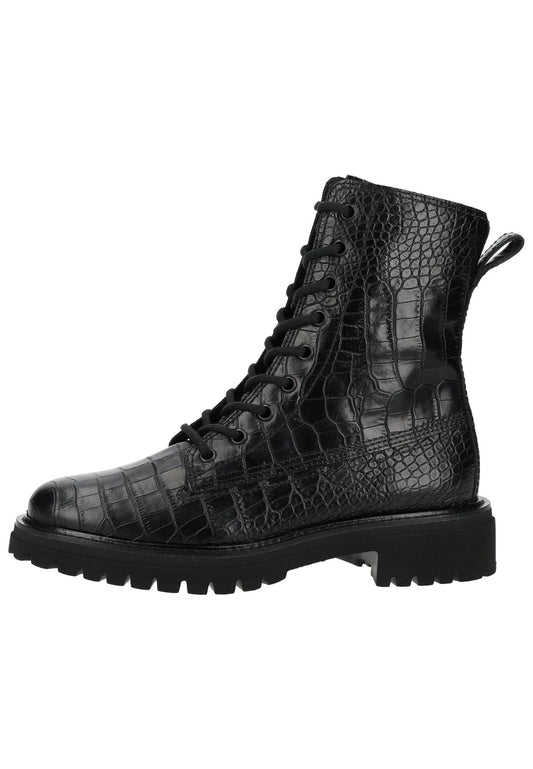 Paul Green Stiefelette Glattleder Schwarz/Schwarz