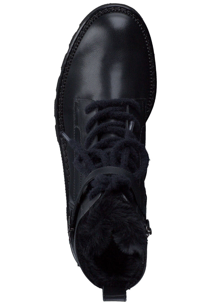 Paul Green Stiefelette Glattleder Schwarz Warmfutter