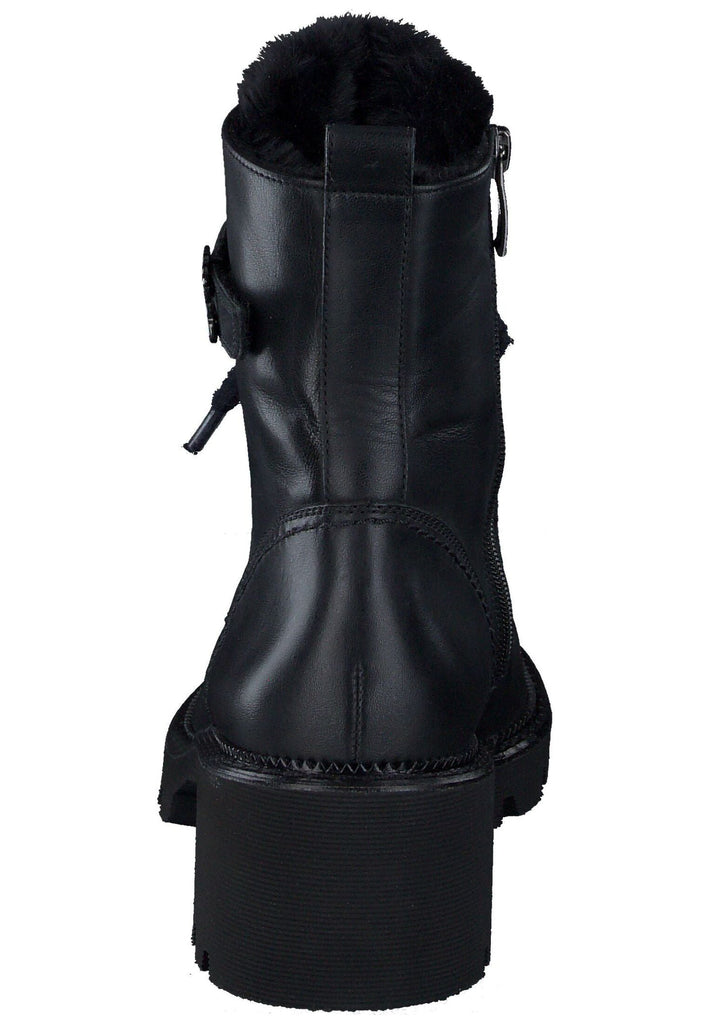 Paul Green Stiefelette Glattleder Schwarz Warmfutter