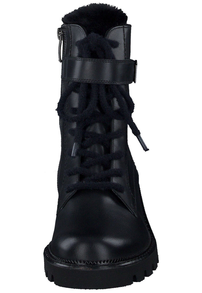 Paul Green Stiefelette Glattleder Schwarz Warmfutter