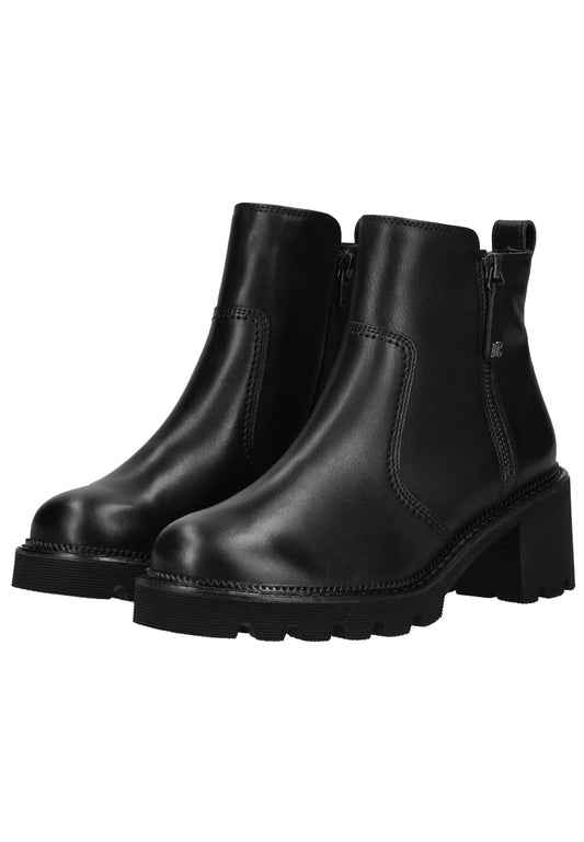 Paul Green Stiefelette Glattleder Schwarz Warmfutter