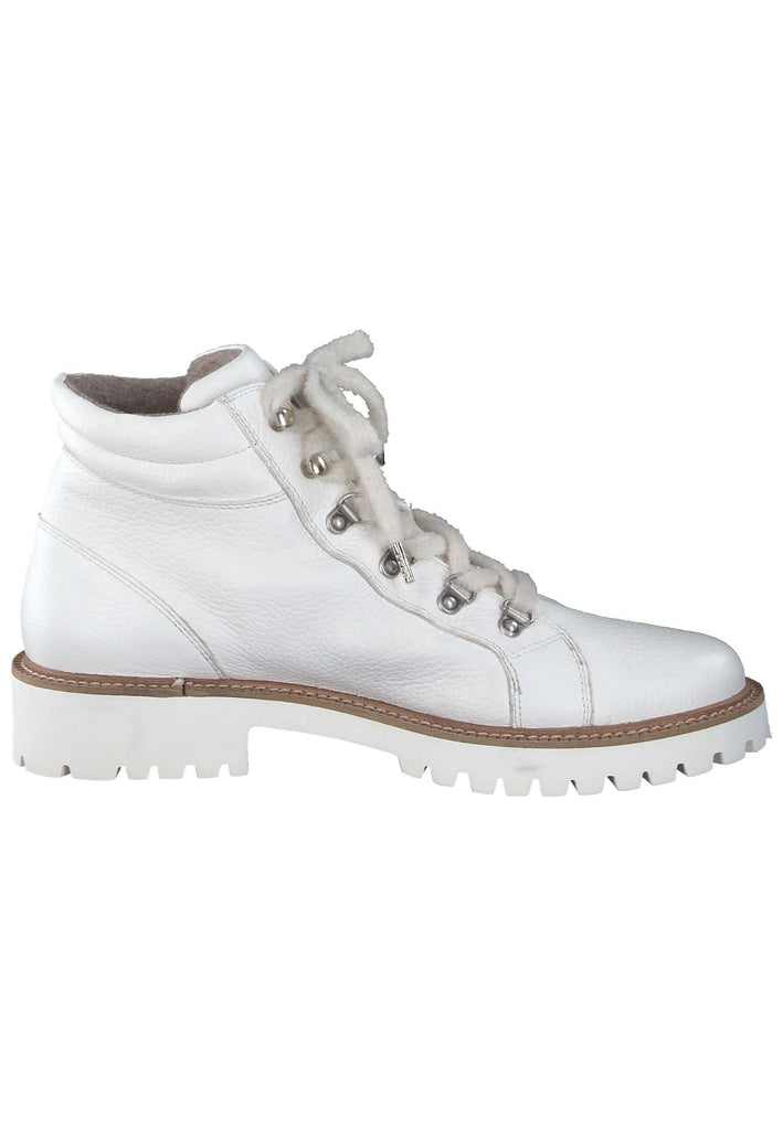 Paul Green Stiefelette Glattleder Weiß Warmfutter