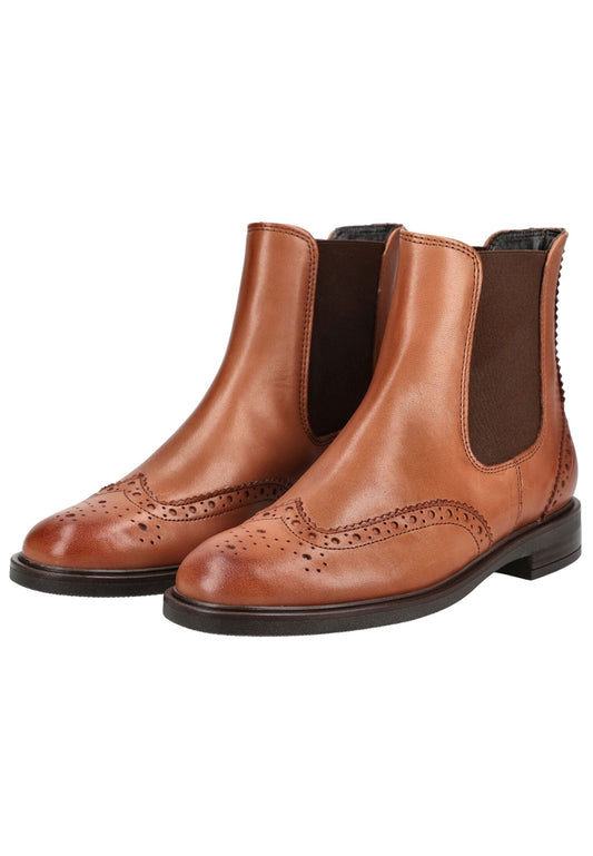 Paul Green Stiefelette Leder Cognac