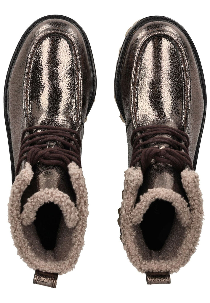 Paul Green Stiefelette Leder Erde Warmfutter