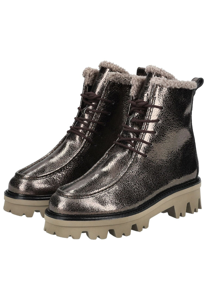 Paul Green Stiefelette Leder Erde Warmfutter