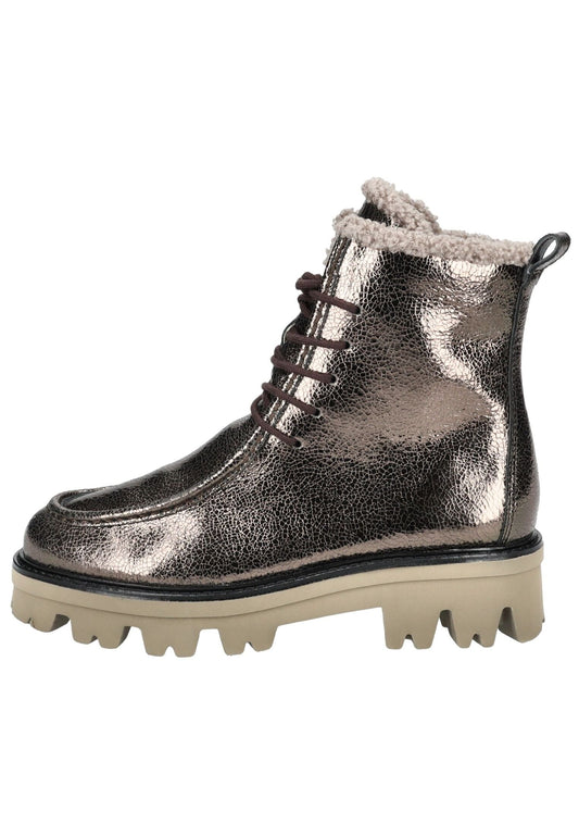 Paul Green Stiefelette Leder Erde Warmfutter