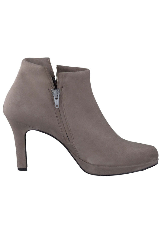 Paul Green Stiefelette Leder Hellgrau