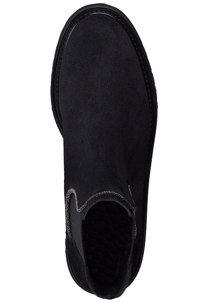 Paul Green Stiefelette Leder Schwarz