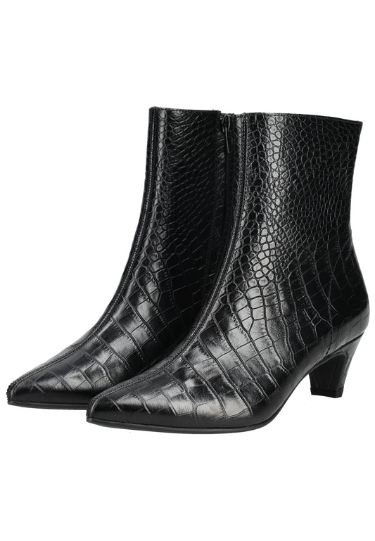 Paul Green Stiefelette Leder Schwarz