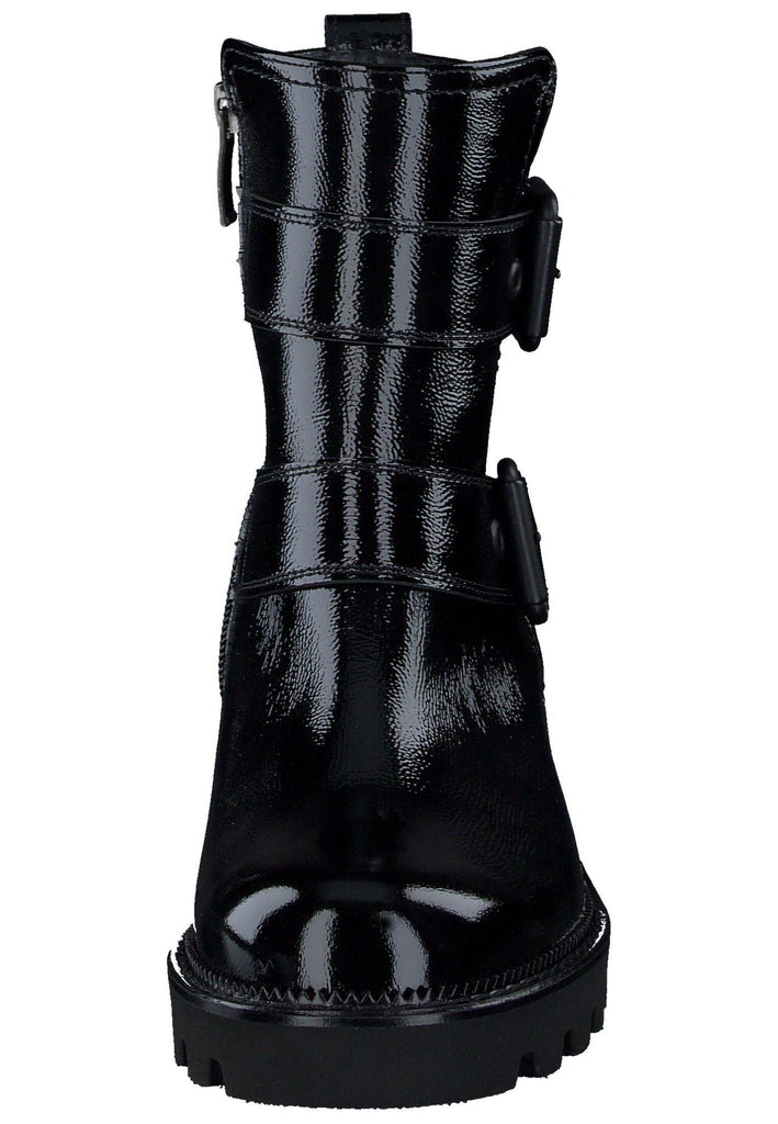Paul Green Stiefelette Leder Schwarz Lack