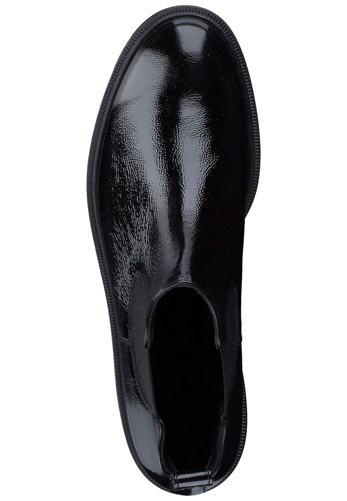 Paul Green Stiefelette Leder Schwarz Lack