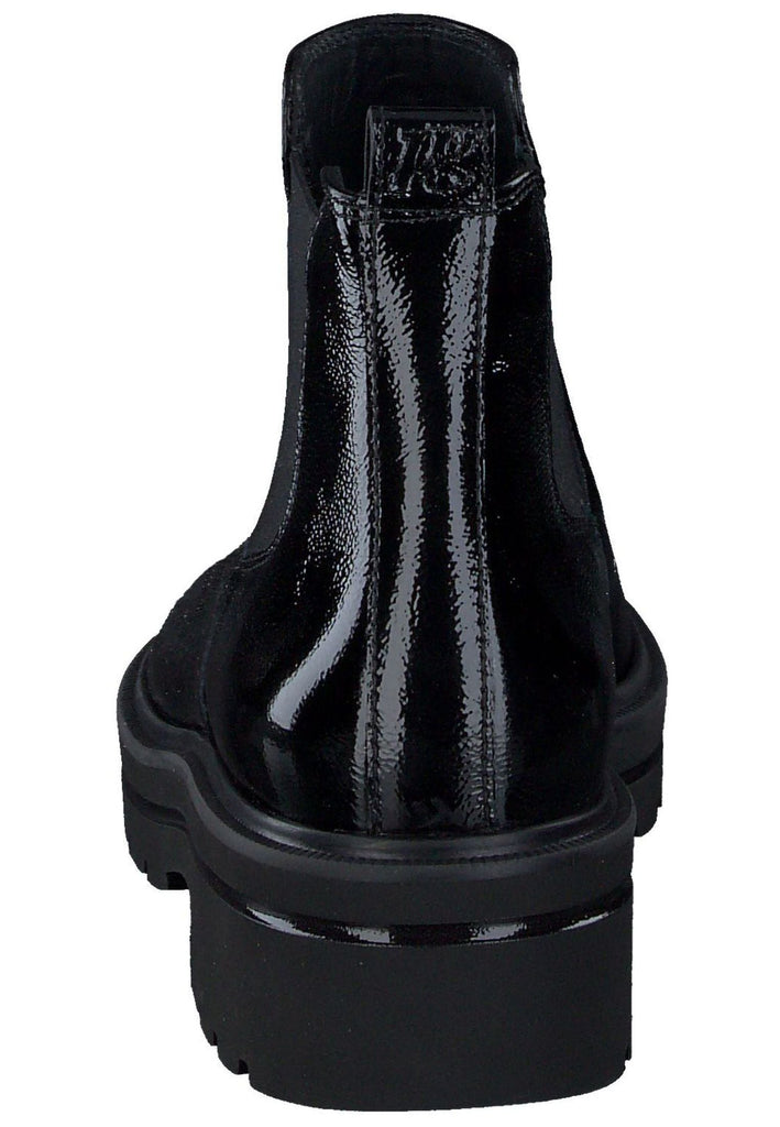 Paul Green Stiefelette Leder Schwarz Lack