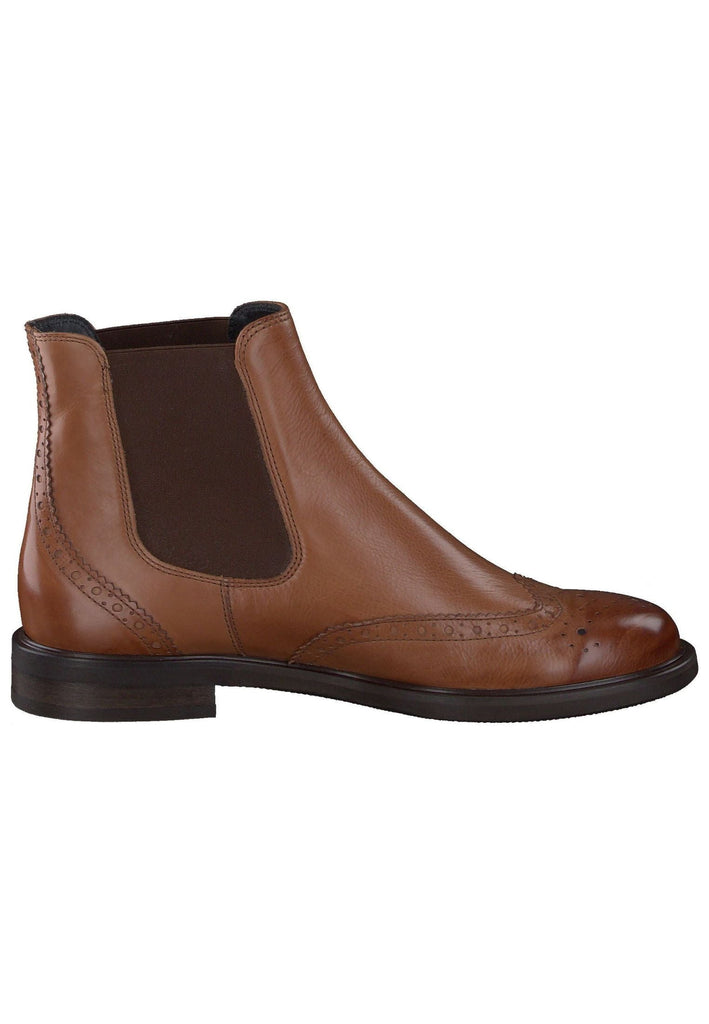 Paul Green Stiefelette Leder/Textil Cognac