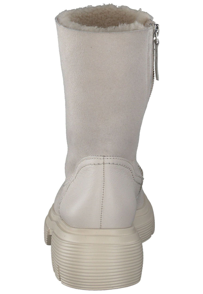 Paul Green Stiefelette Leder/Textil Hellbeige Warmfutter